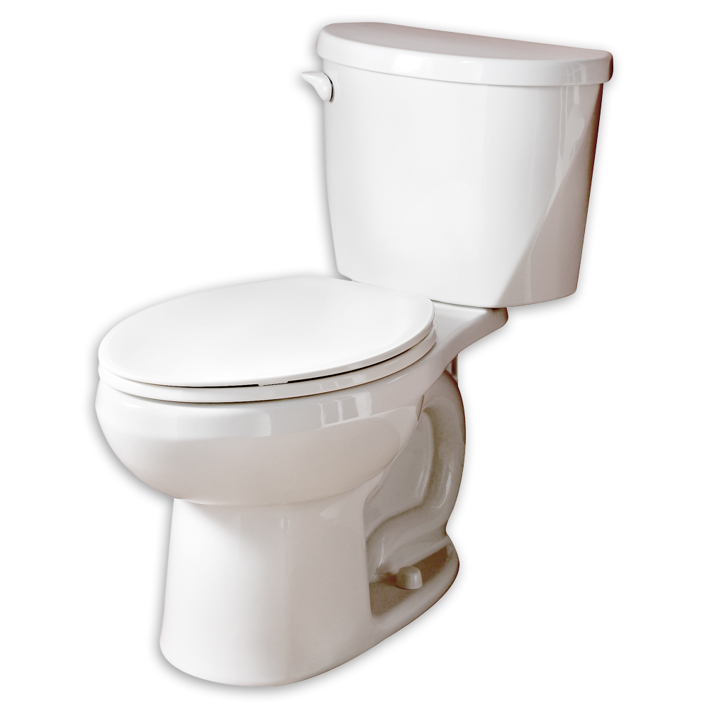 Toilette Evolution 2, 2 pièces, 1,28 gpc/4,8 lpc, à cuvette au devant rond à hauteur régulière, sans siège